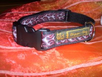 Nylonhalsband mit Flammen